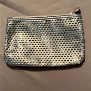 Light blue makeup bag